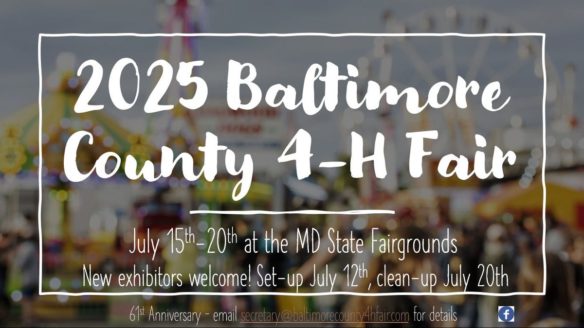 2025 Baltimore County 4-H Fair