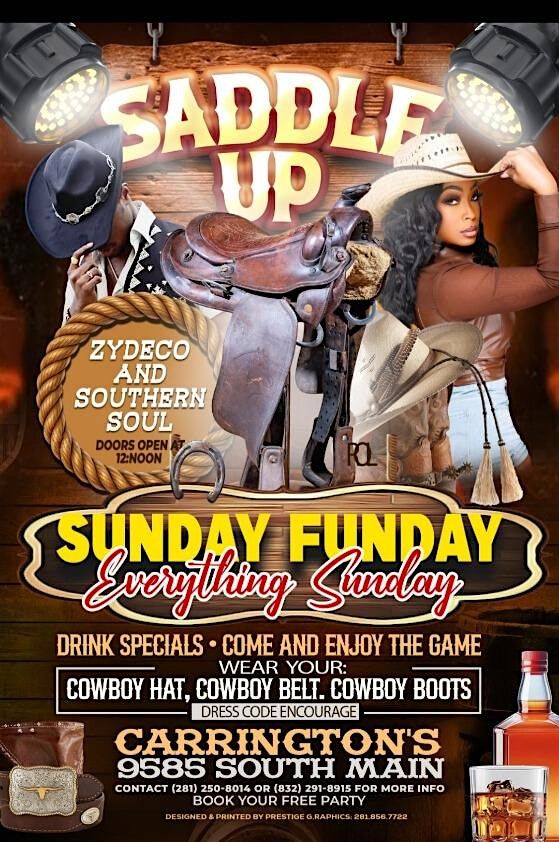 Saddle Up Event Presents: Saddle Up Sundays