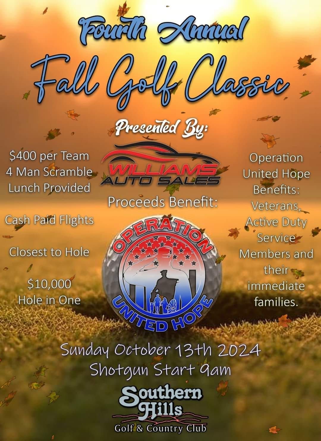 Fall Golf Classic Presented by Williams Auto Sales