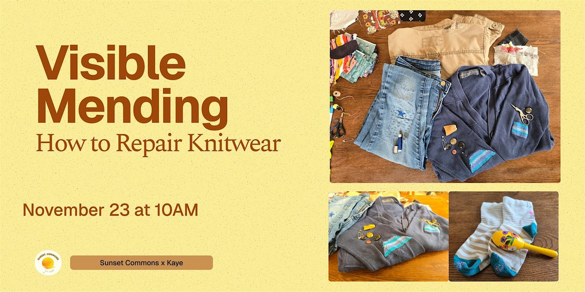 Visible Mending: How to Repair Knitwear
