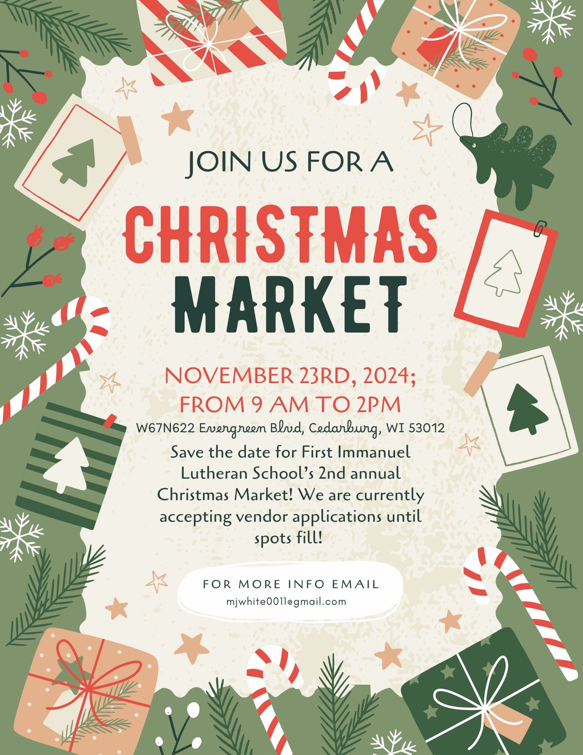 2024 Christmas Market , W67N622 Evergreen Blvd, Cedarburg, WI, United