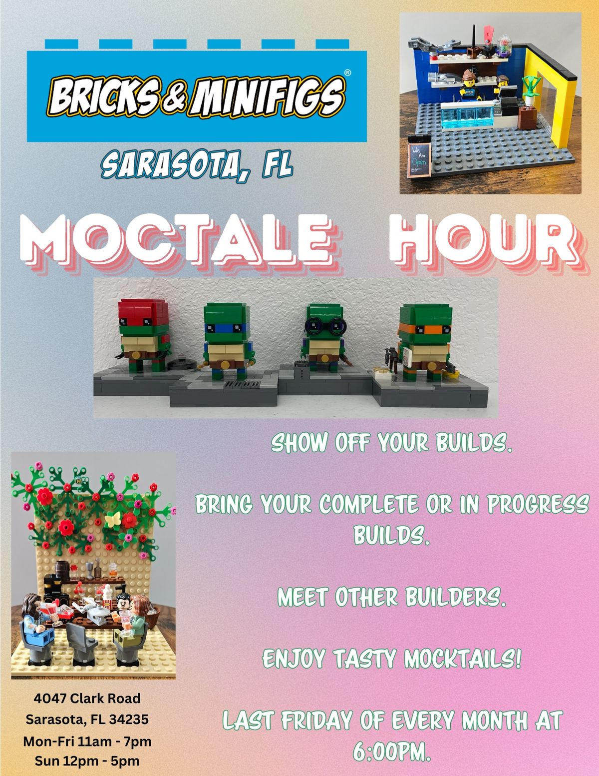 Bricks & Minifigs Sarasota MOCtale Hour