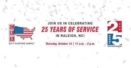 CES Raleigh Celebrates 25 Years!