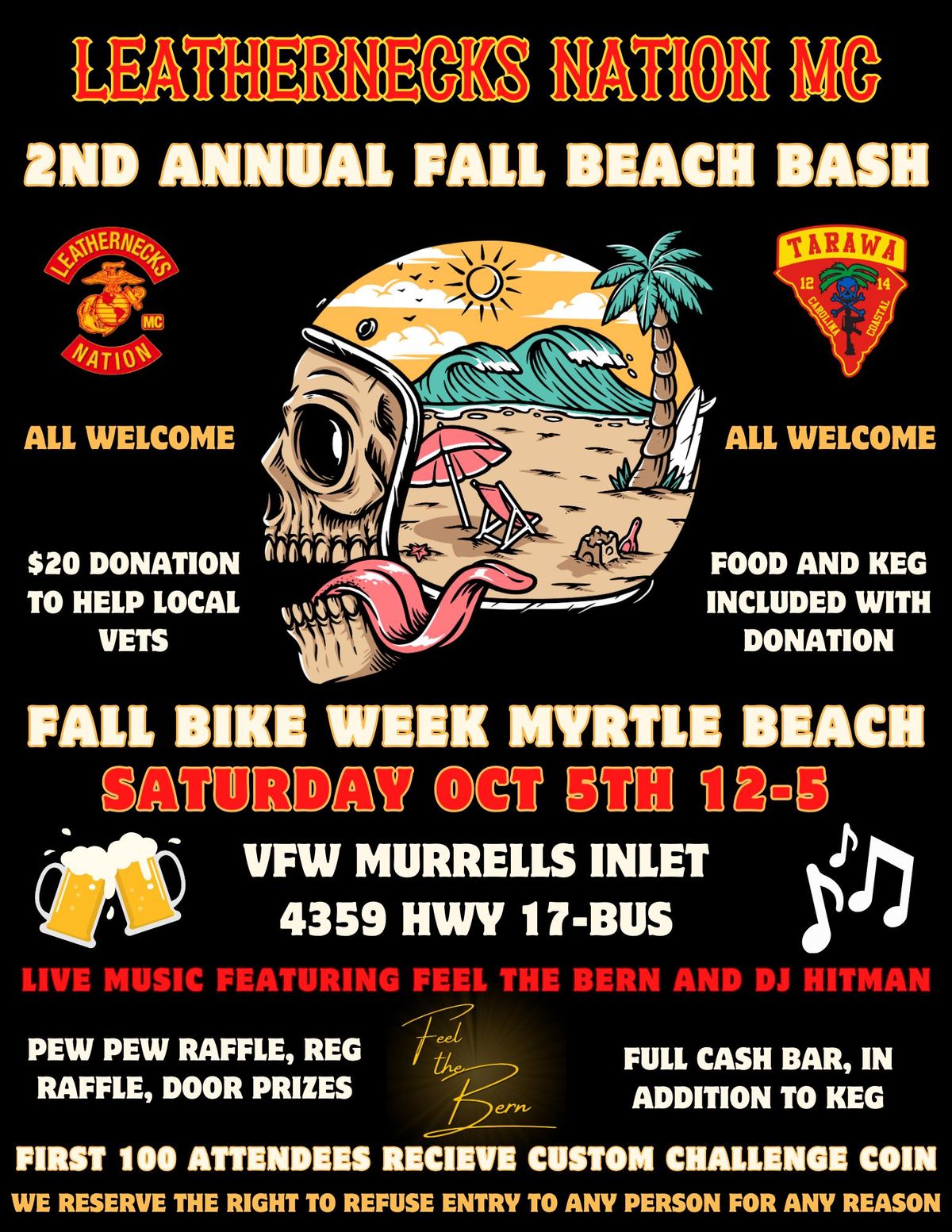 2nd Annual Fall Beach Bash: Myrtle Beach Bike Week