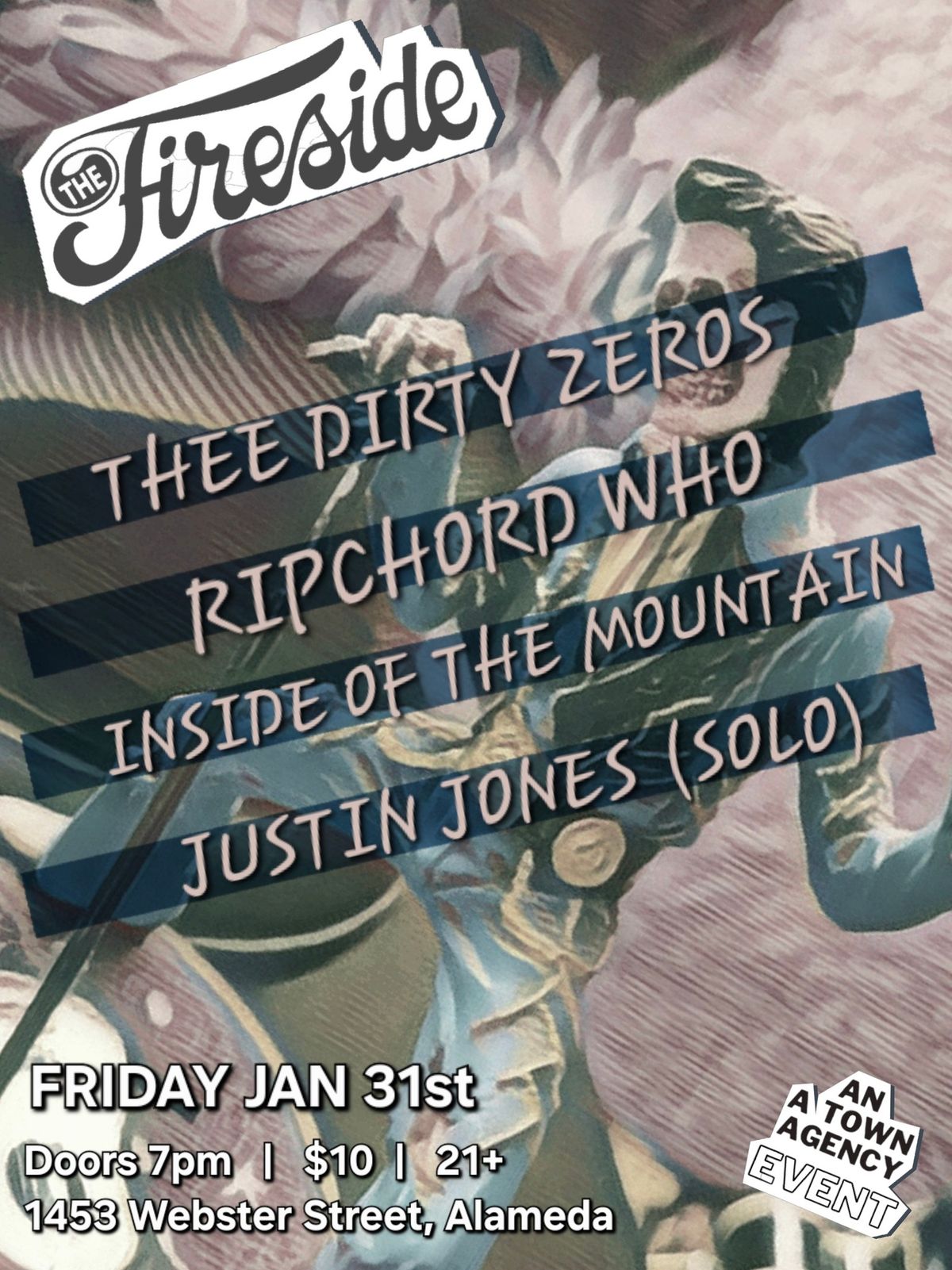 Thee Dirty Zeros, Ripchord Who, Inside of the Mountain, Justin Jones (solo)