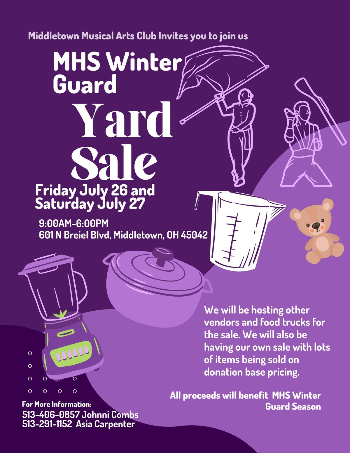 MHS Winter Guard Yard Sale 