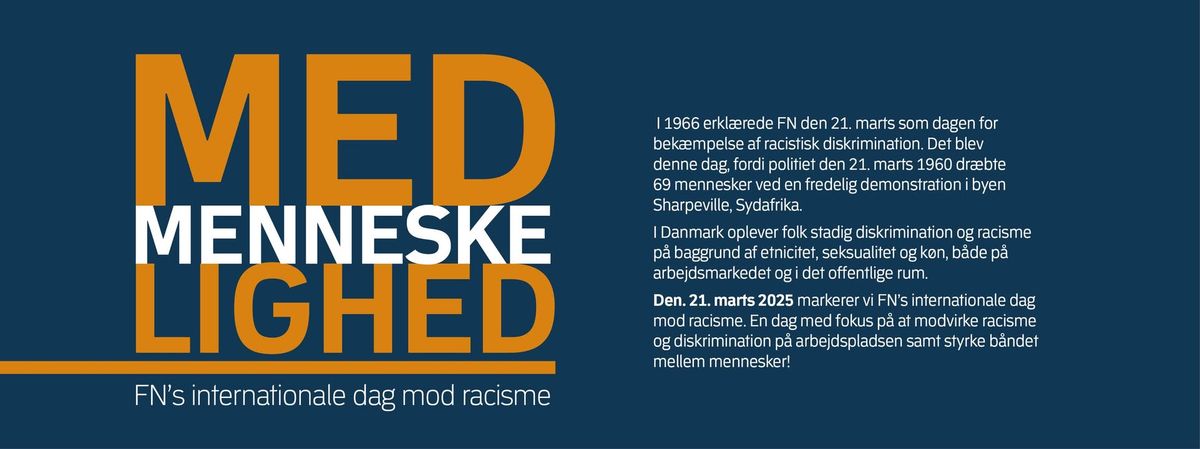 Medmenneskelighed - FN's internationale dag mod racisme