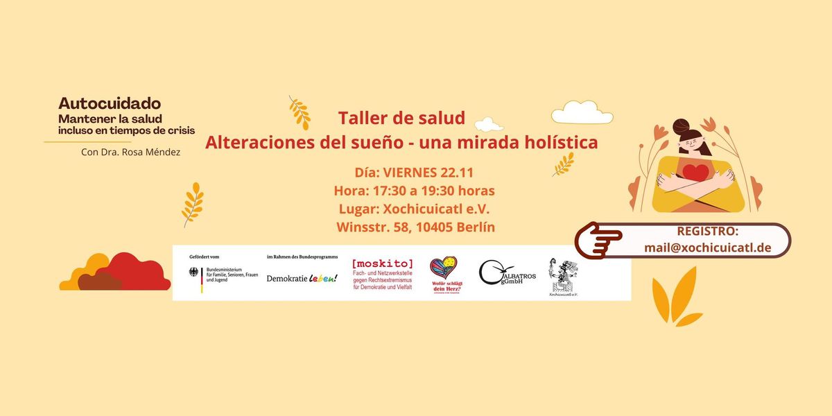 TALLER DE SALUD: Alteraciones del sueno - Una mirada holistica