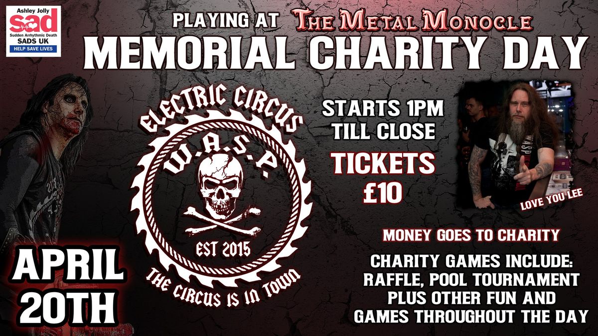 Electric Circus Uk WASP Tribute Lee's Memorial Charity Day