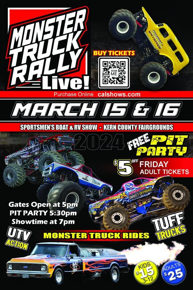 Monster Truck Rally Live! Bakersfield, CA, Kern County Fair ...