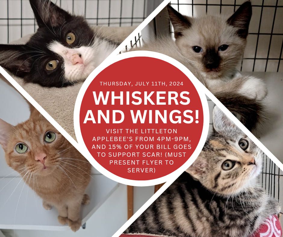 ?? Whiskers and Wings! Dining to Donate at your Littleton Applebee's ??