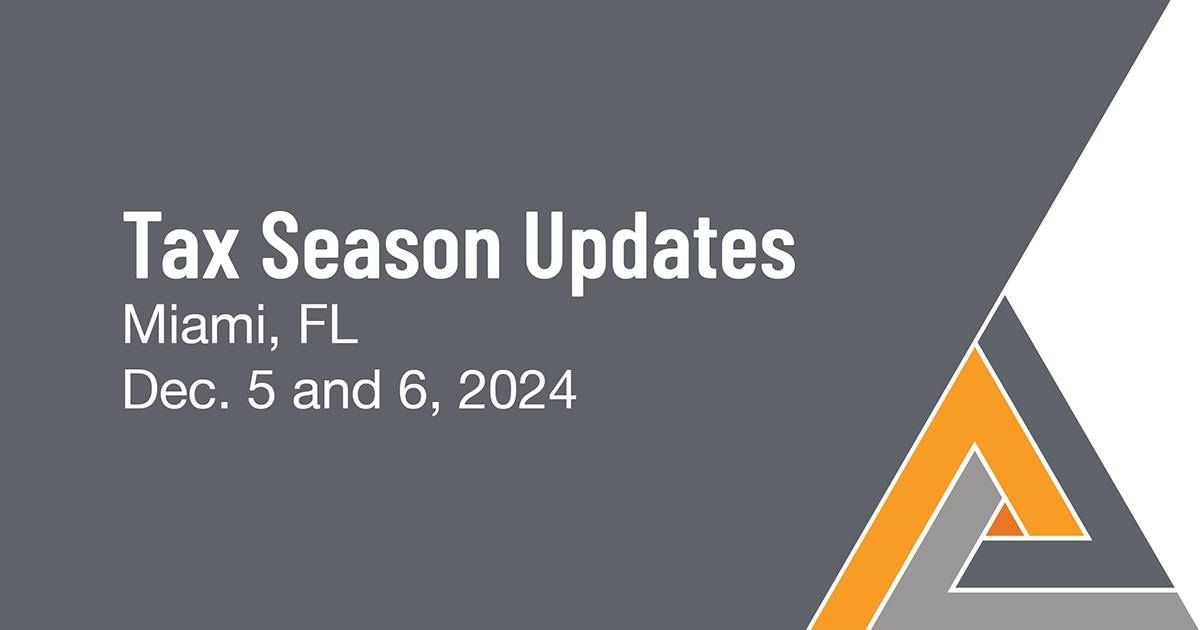 2024 NATP Tax Season Update: Miami, FL