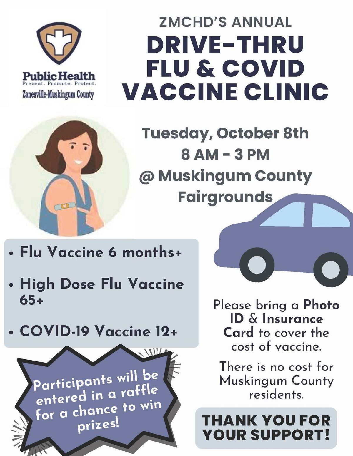 Drive-thru Flu & COVID Vaccine Clinic