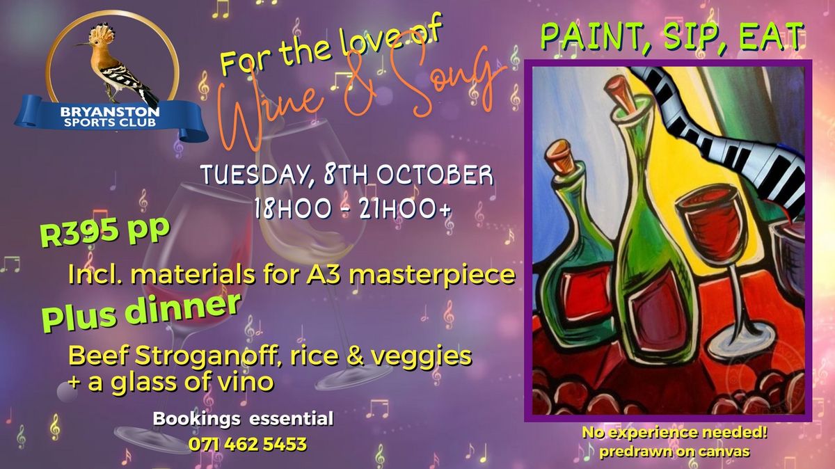 PAINT, SIP & EAT @ Bryanston Sports Club