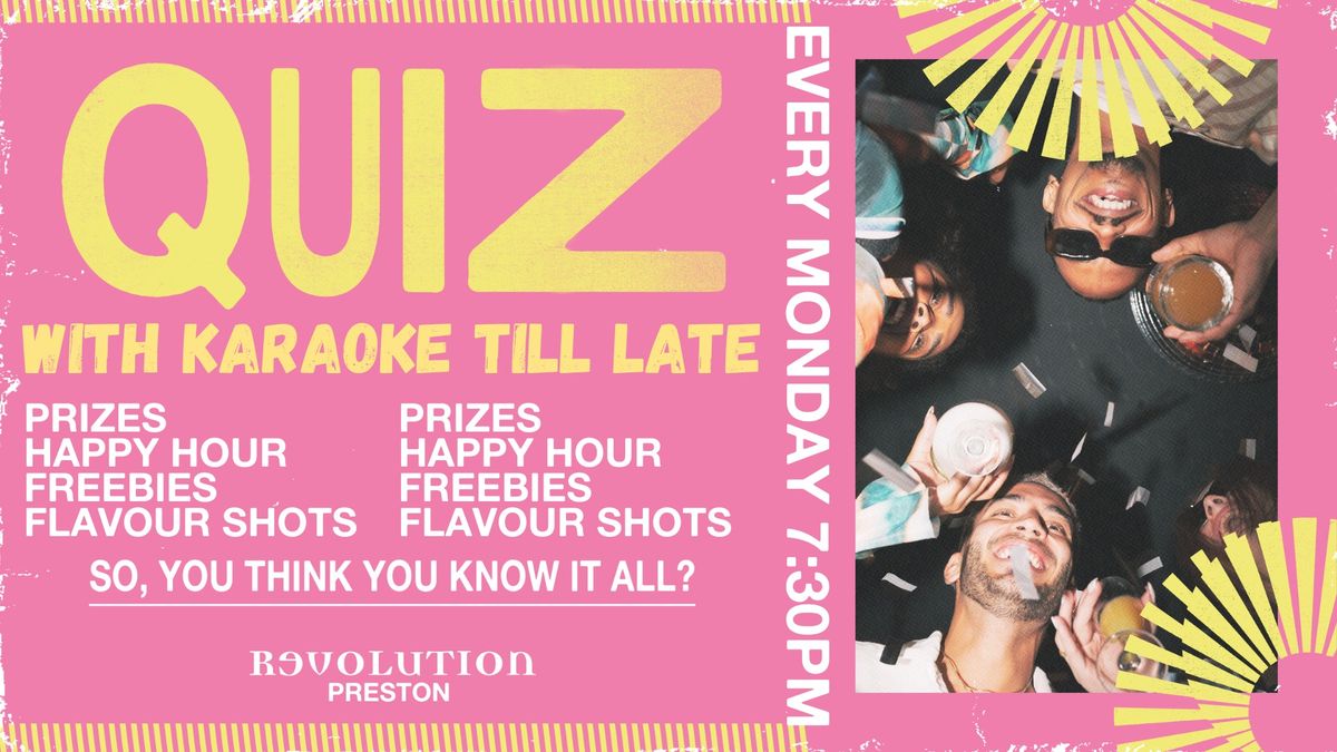 QUIZ AND KARAOKE NIGHT @ REVS