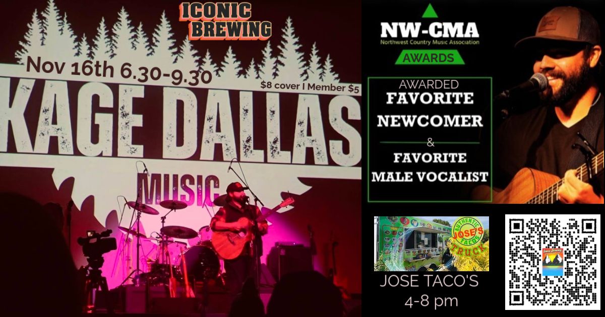 KAGE DALLAS LIVE!!  AWARD WINNER OF NW CMA 2024 Awards