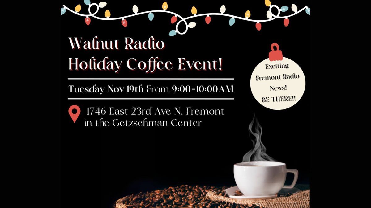 Walnut Radio Holiday Chamber Coffee