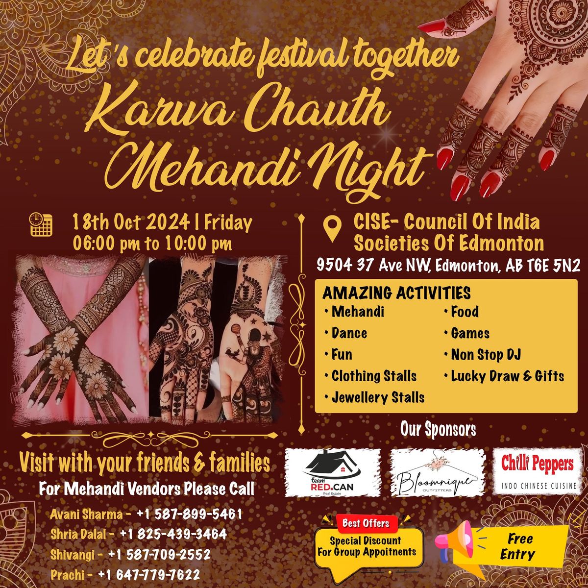 Karva Chauth Mehandi Night