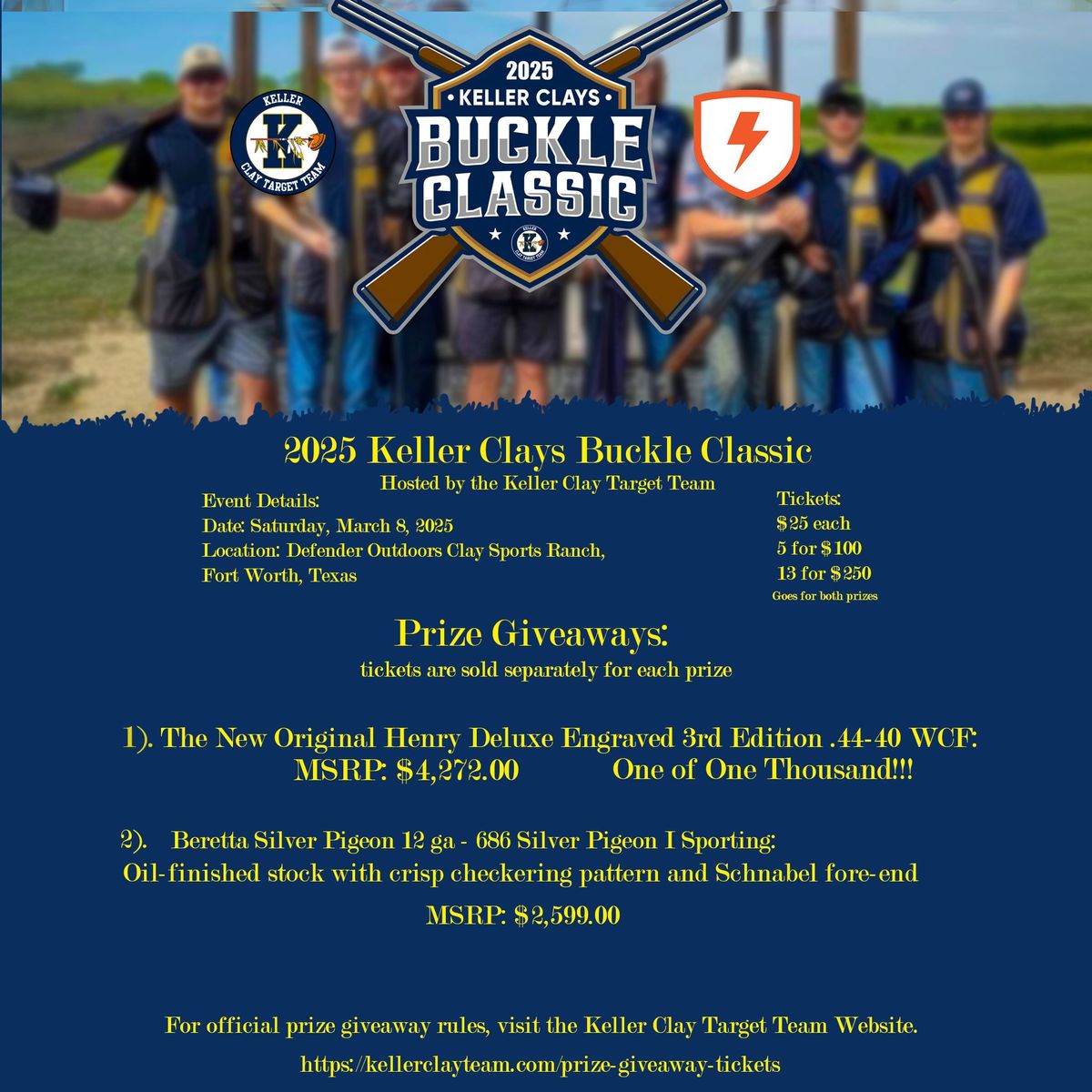 2025 Keller Clays Raffle