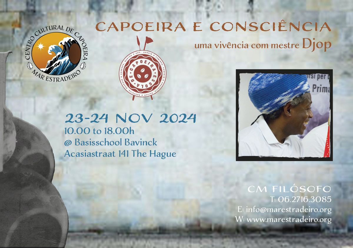 Capoeira e consci\u00eancia: uma viv\u00eancia com mestre Djop (Escola de CApoeira BE)