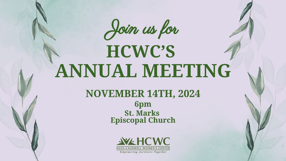 HCWC 2024 Annual Meeting