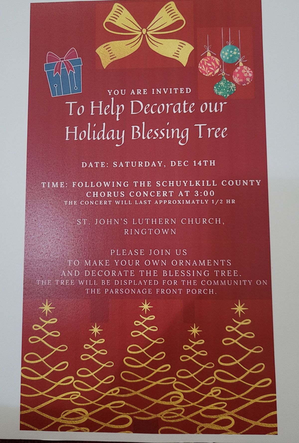 Holiday Blessing Tree