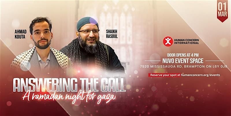 Sheik Rasoul Answering the Call: A Ramadan Night for Gaza, Nuvo Event Space ...