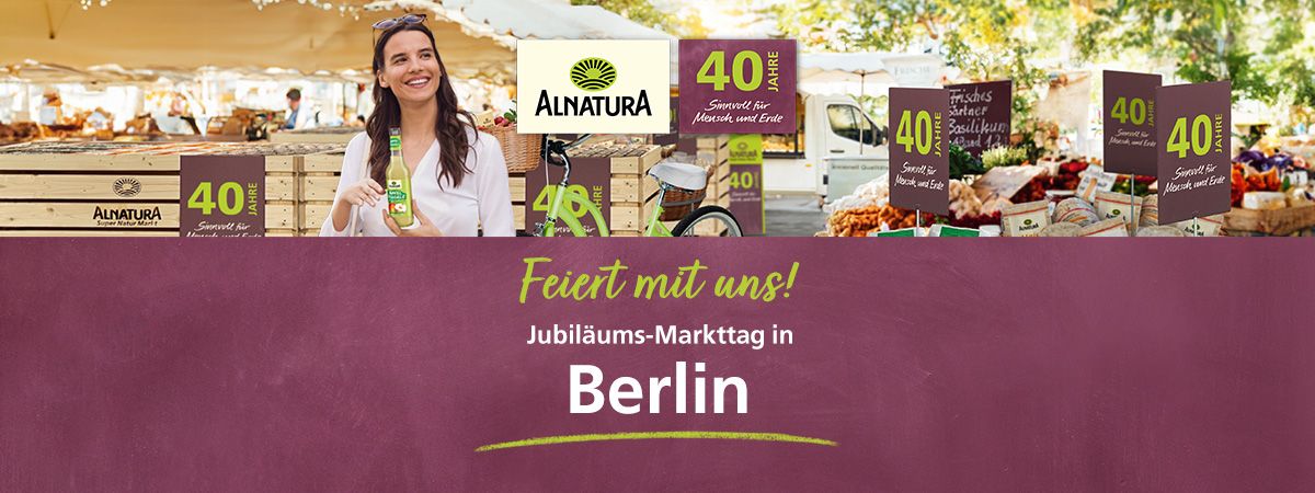 Alnatura Jubil\u00e4ums-Markttag in Berlin 