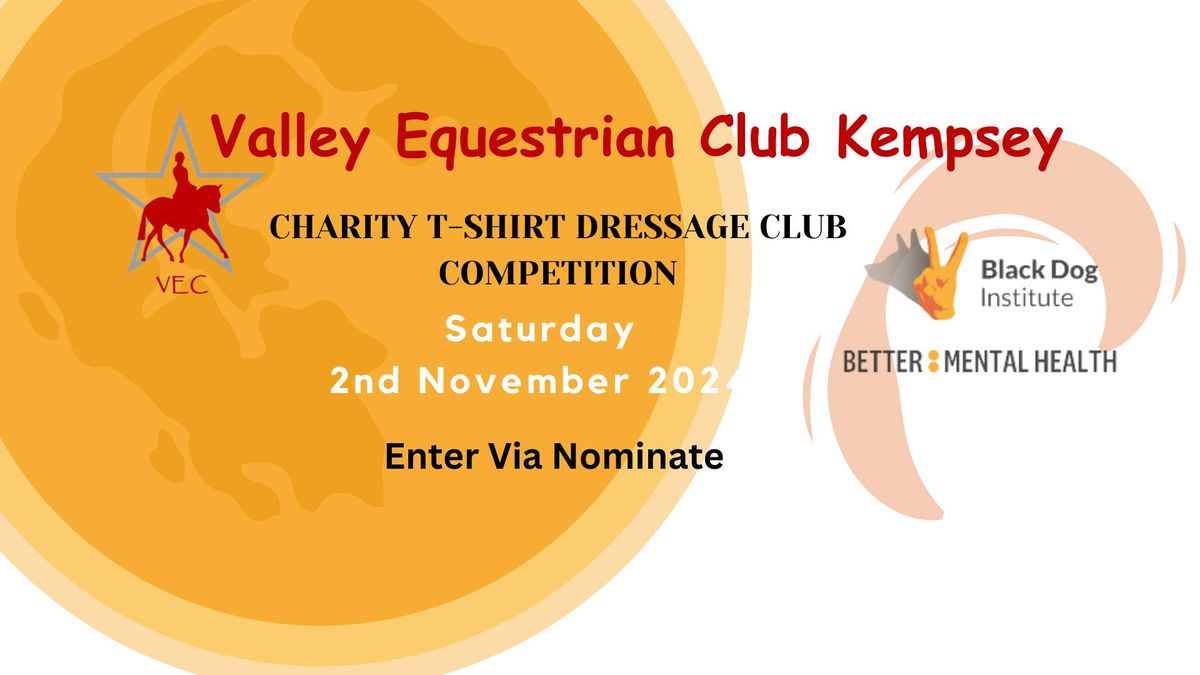 VEC Charity T-Shirt Dressage Club Competition