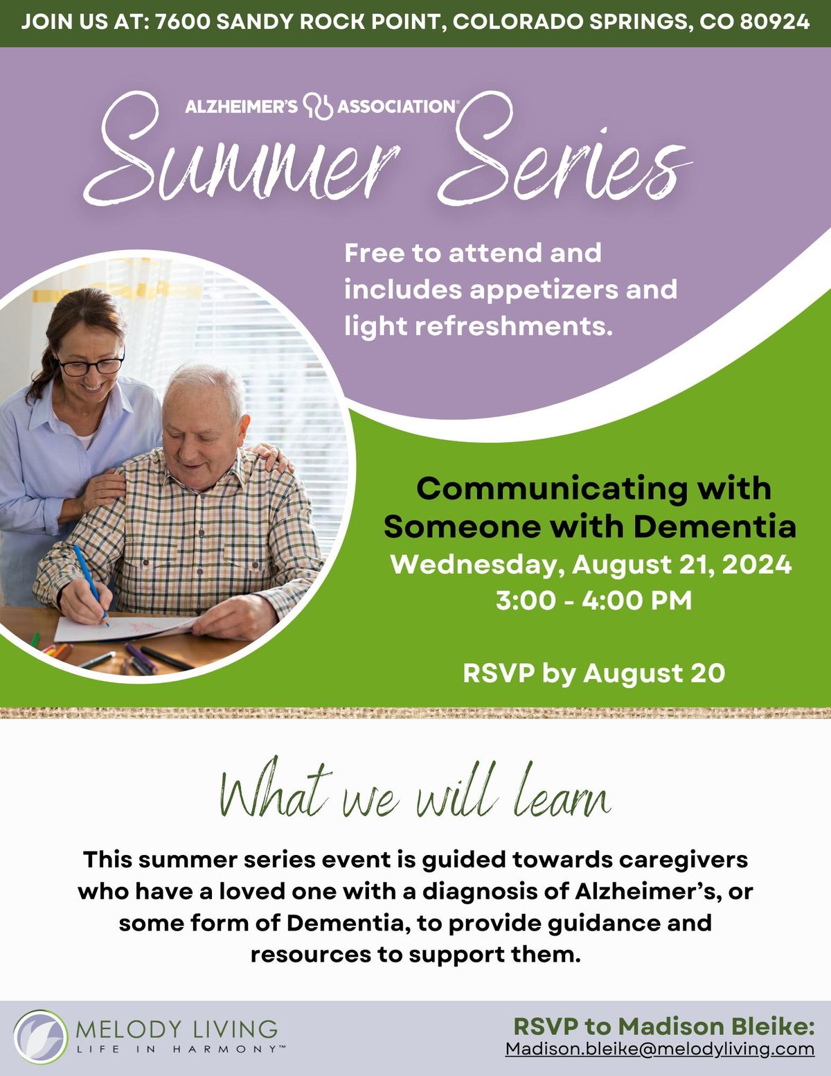 Summer Series: Communicating with Someone with Dementia 