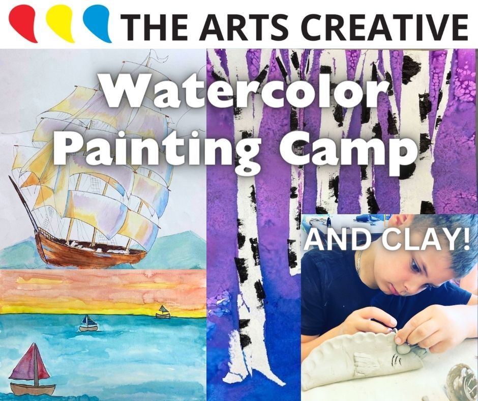 FULL DAYS! July 29-August 1st: Watercolor Art Summer Camp