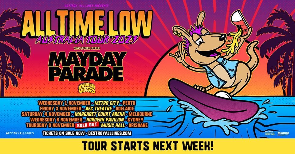 All Time Low \/\/ Adelaide \/\/ Australian Tour With Mayday Parade \/\/ Entertainment Centre Theatre