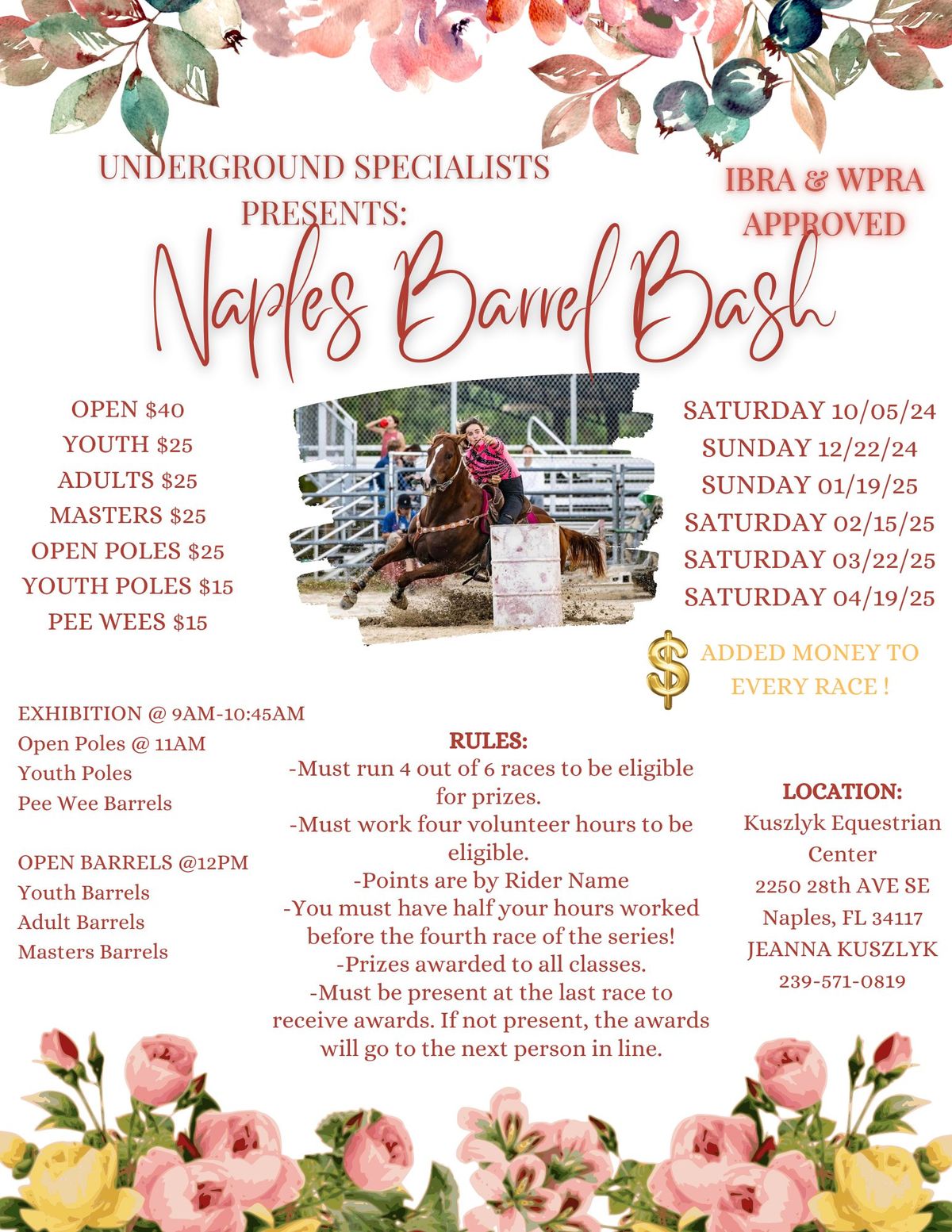 Naples Barrel Bash - IBRA & WPRA Approved