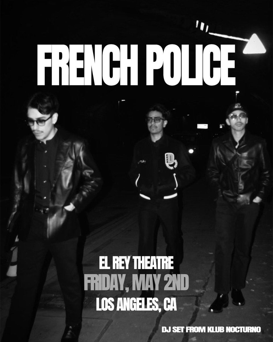 French Police at El Rey Theatre Los Angeles