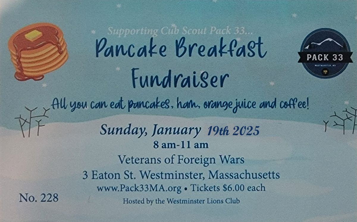 Pancake Breakfast Fundraiser!