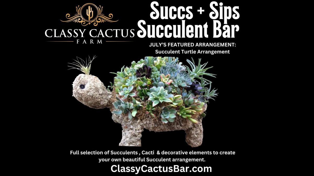 Succulent Turtle Arrangement Workshop