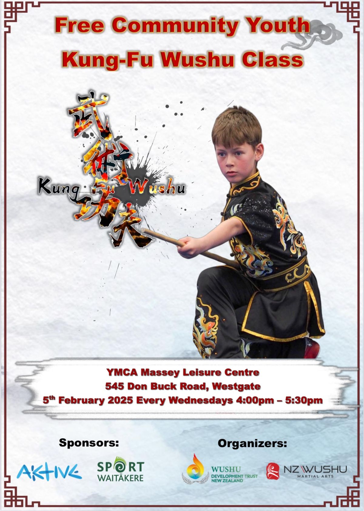 Westgate YMCA Free Community Youth Kung-Fu Wushu Class