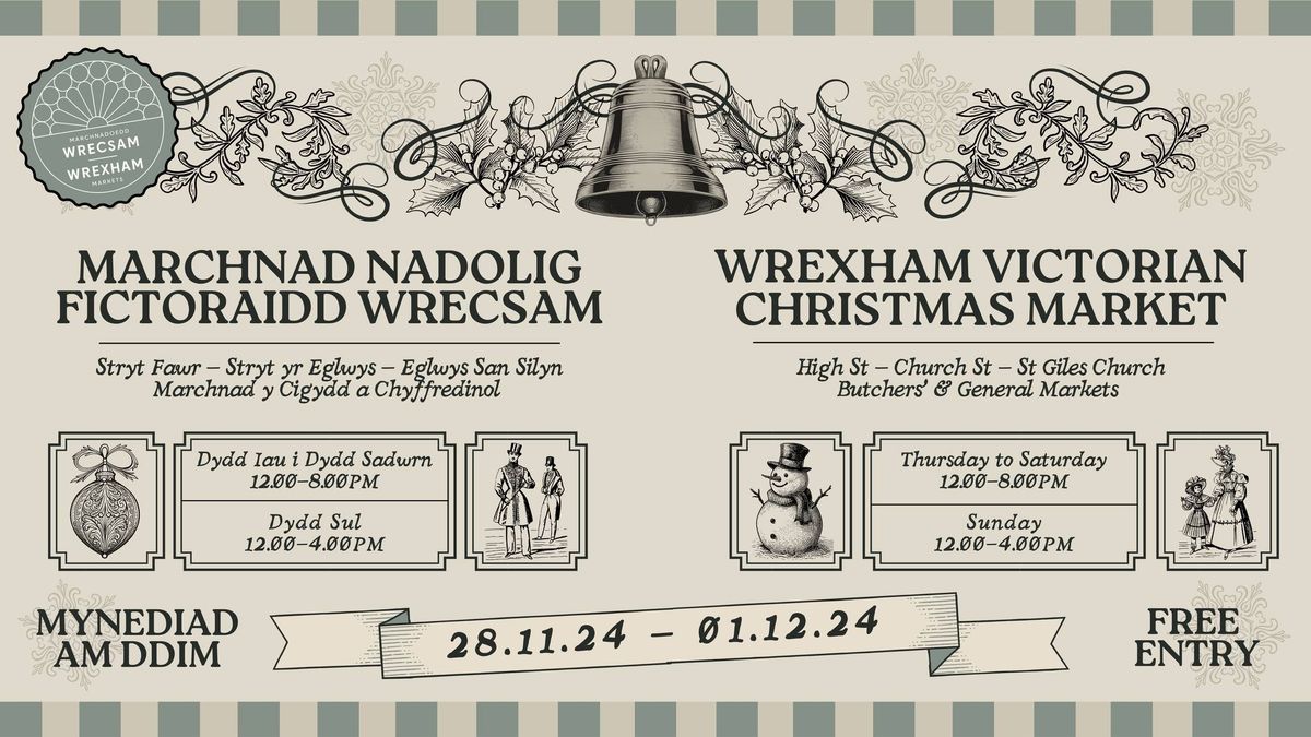 Marchnad Nadolig Fictoraidd Wrecsam - Wrexham Victorian Christmas Market