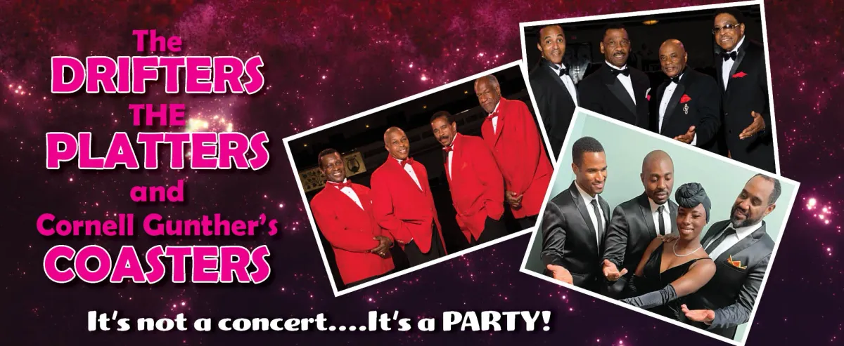 The Drifters, The Platters, and Cornell Gunters Coasters at Lima Veterans Memorial Civic Center - Crouse Performance Hall