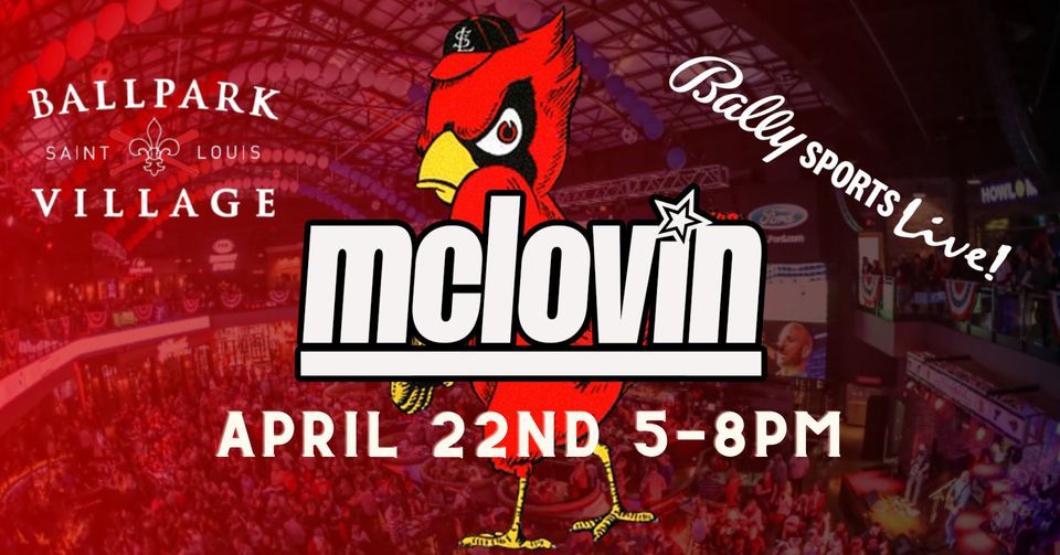 McLovin @ Ballpark Village - Bally's Sports Live! stage (before the Cards game)