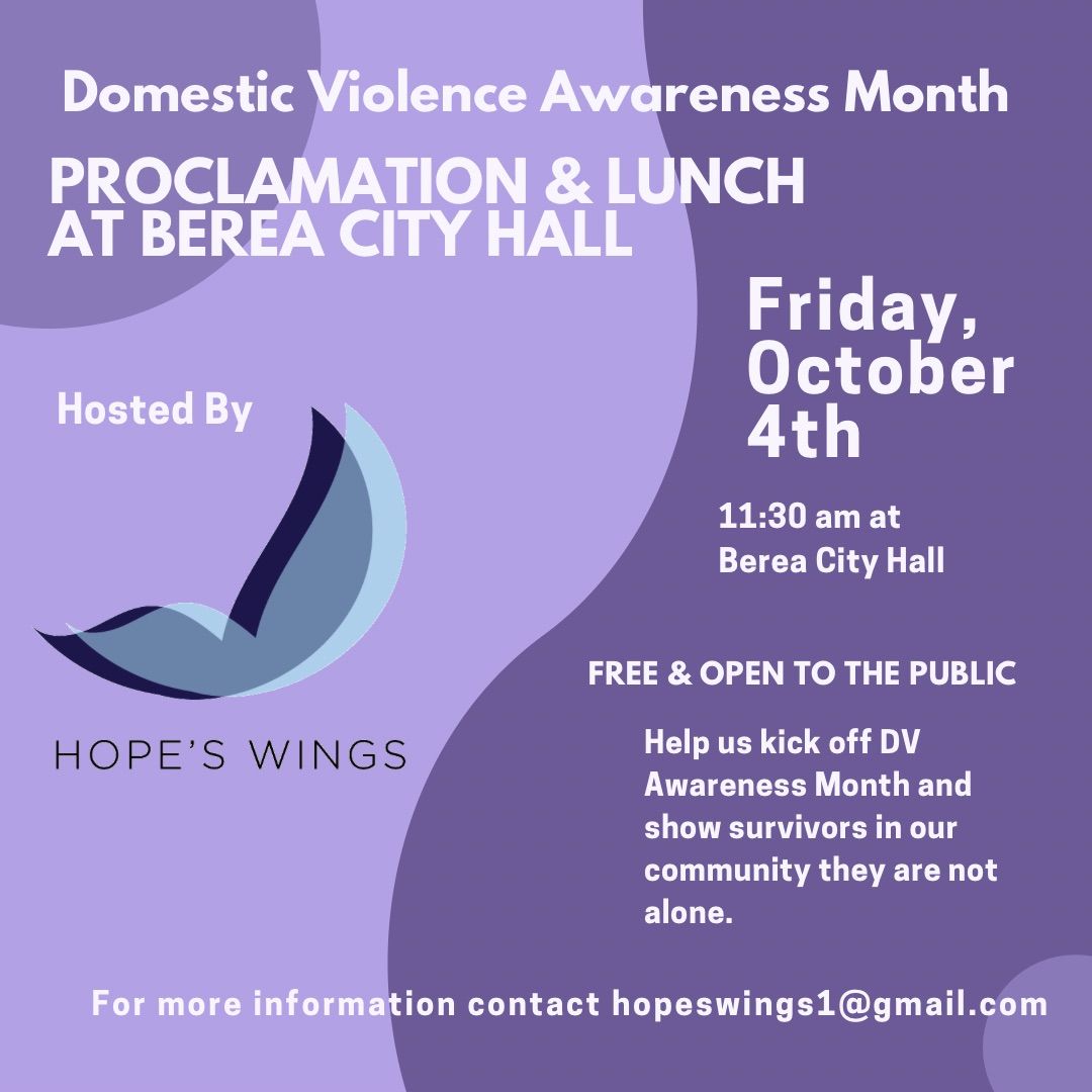 Domestic Violence Awareness Month Proclamation & Lunch