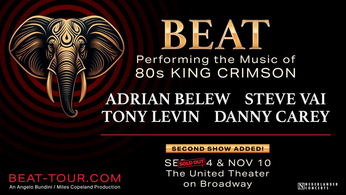 BEAT - Belew\/Vai\/Levin\/Carey play 80s King Crimson