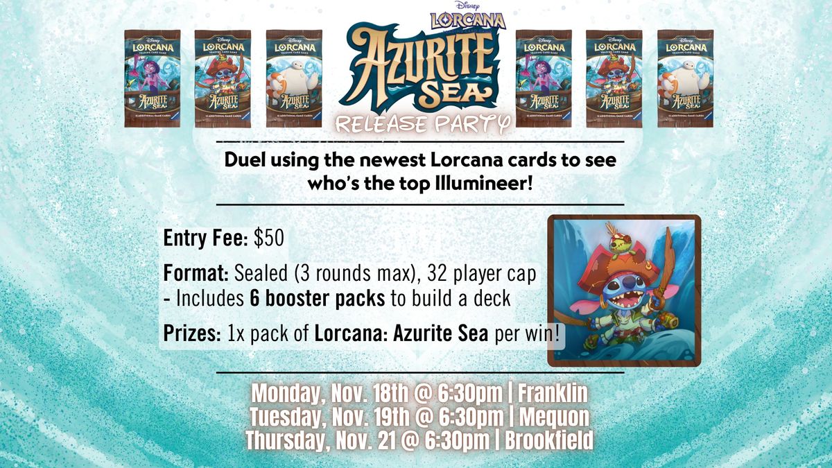 Lorcana Azurite Sea Release Party