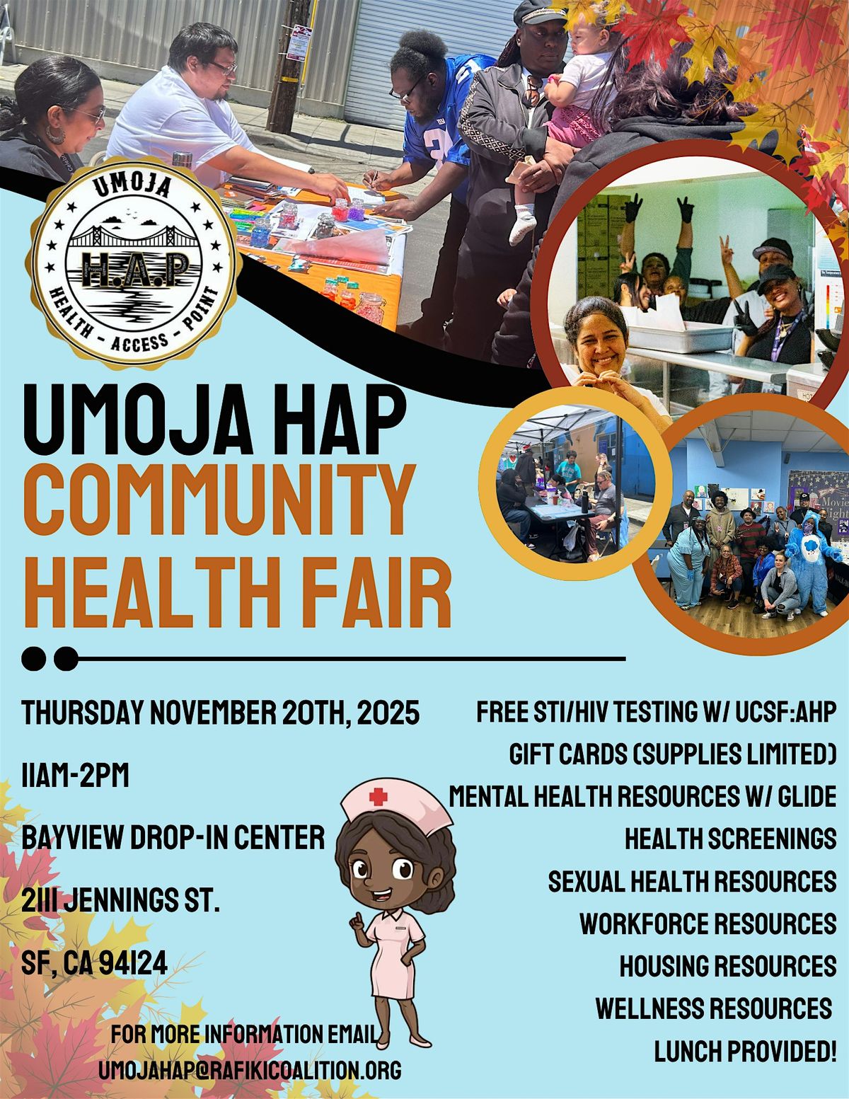 Umoja Health Access Point Community Health Fair: Fall Festival