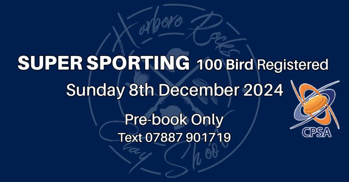 Super Sporting 100 Bird Registered at Harboro Rocks Clay Shoot 