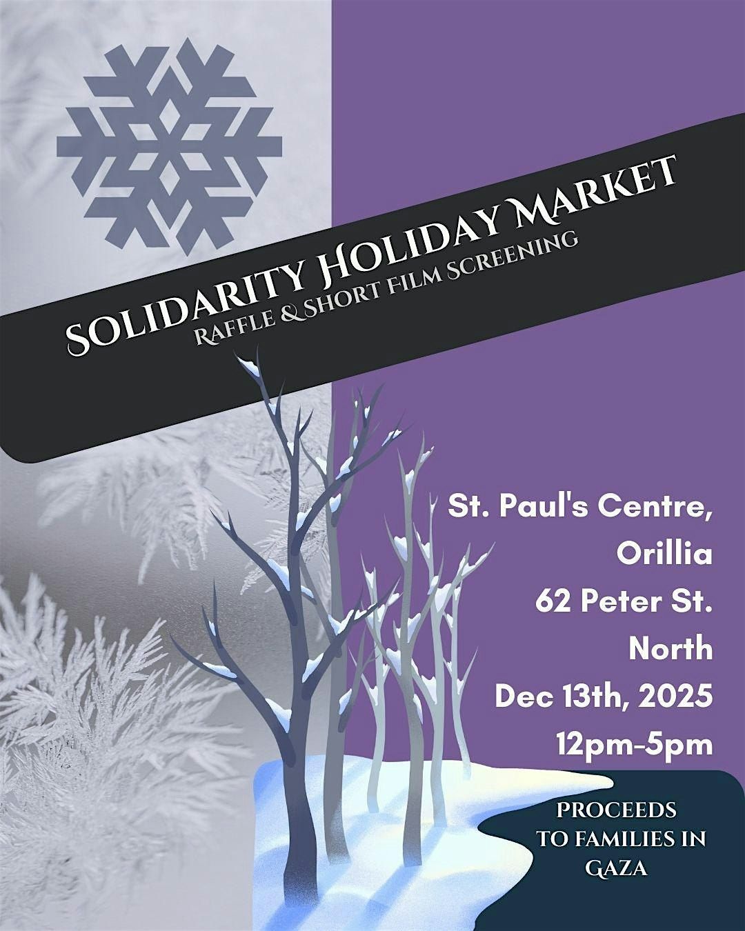 SC4P Presents: Solidarity Holiday Market and Short Film Screening