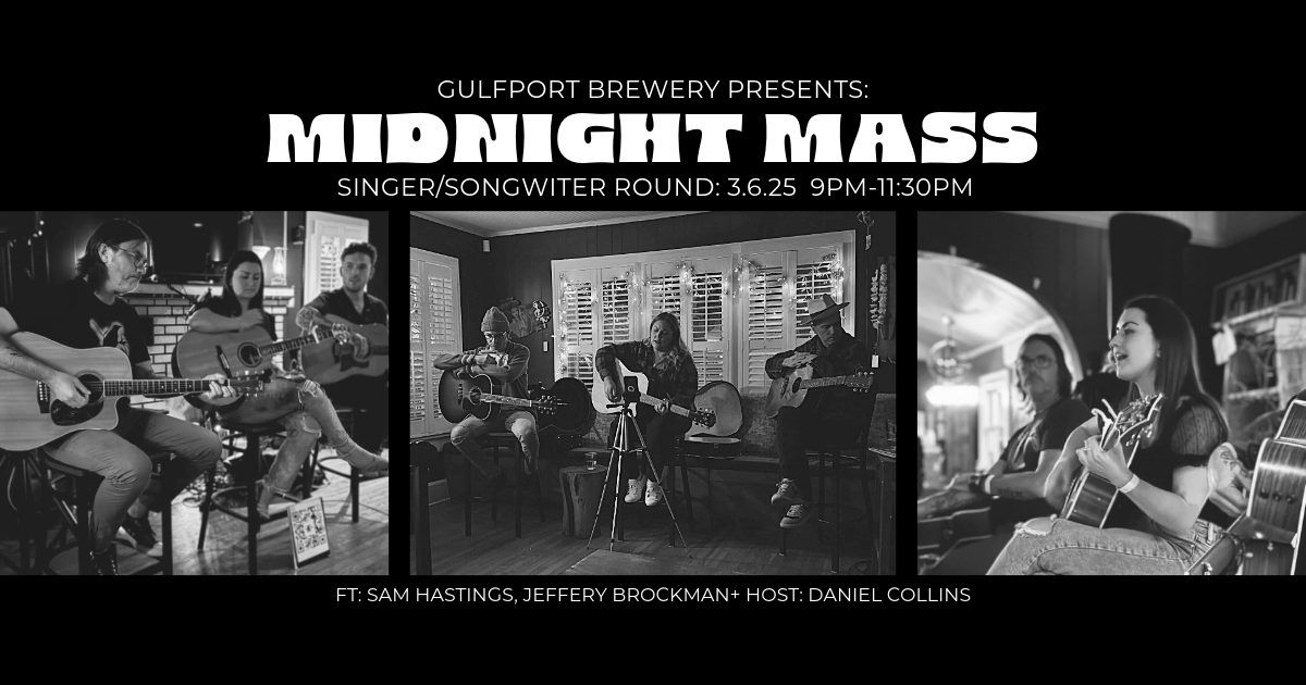 Midnight Mass - Live @ Gulfport Brewery 3\/6 Ft. Sam Hastings, Jeffrey Brockman, and Daniel Collins