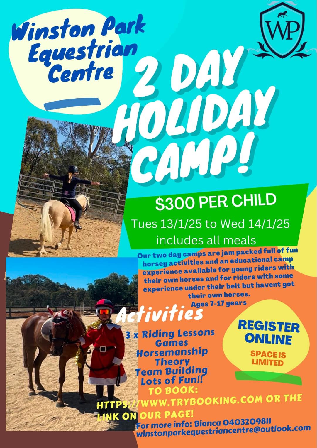 Winston Park 2 Day Horse Camp