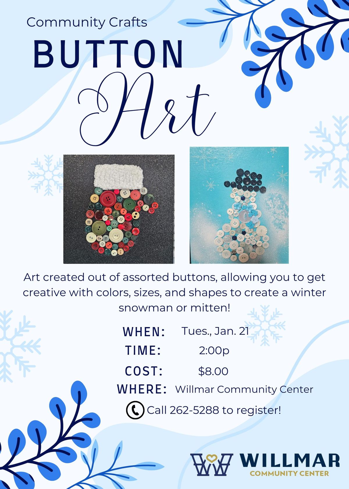 Community Crafts: Button Art