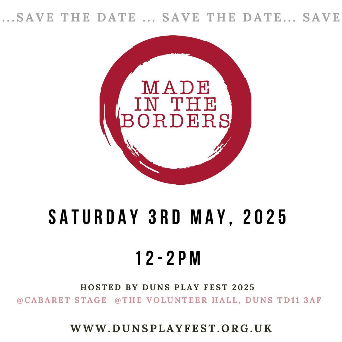 Made in the Borders - the fourth meet - free, unticketed 